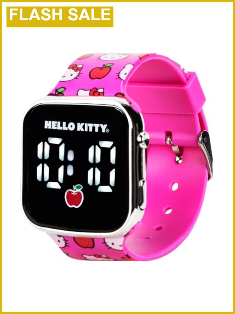 Kids Digital LED Watch with Light-Up Display Silicone Strap Adjustable